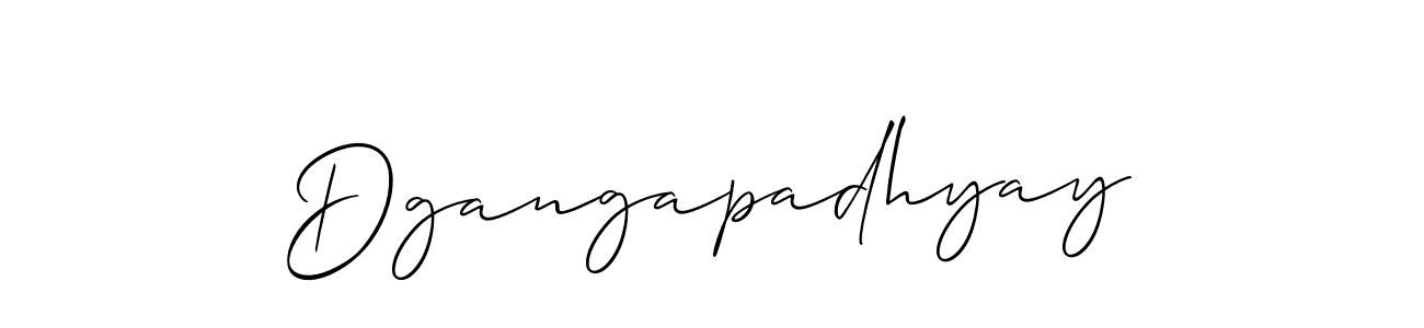 How to make Dgangapadhyay name signature. Use Allison_Script style for creating short signs online. This is the latest handwritten sign. Dgangapadhyay signature style 2 images and pictures png