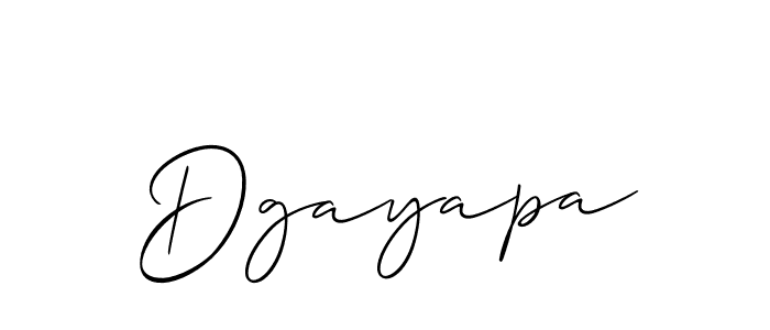 Make a beautiful signature design for name Dgayapa. With this signature (Allison_Script) style, you can create a handwritten signature for free. Dgayapa signature style 2 images and pictures png