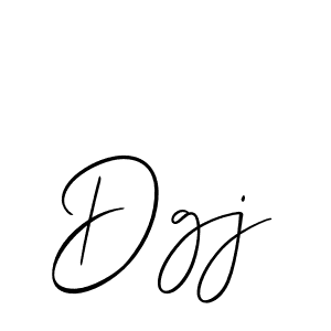 You should practise on your own different ways (Allison_Script) to write your name (Dgj) in signature. don't let someone else do it for you. Dgj signature style 2 images and pictures png