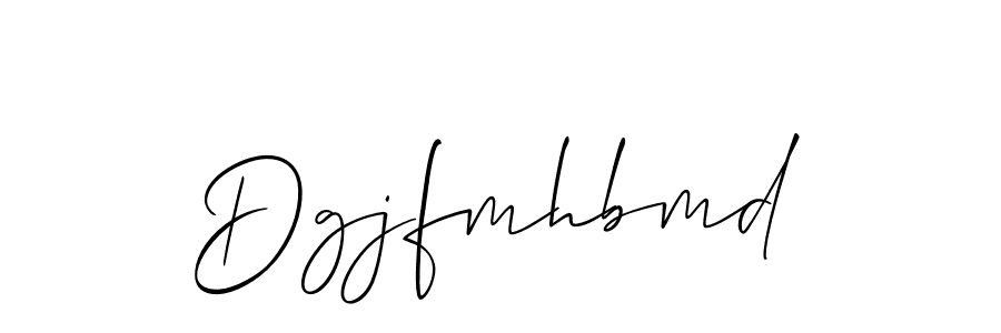 The best way (Allison_Script) to make a short signature is to pick only two or three words in your name. The name Dgjfmhbmd include a total of six letters. For converting this name. Dgjfmhbmd signature style 2 images and pictures png