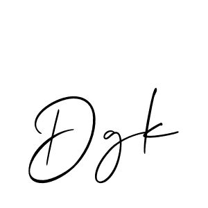 Also You can easily find your signature by using the search form. We will create Dgk name handwritten signature images for you free of cost using Allison_Script sign style. Dgk signature style 2 images and pictures png
