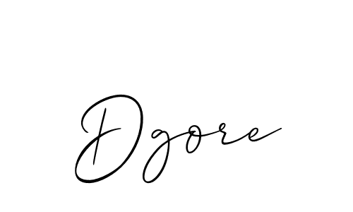 Make a beautiful signature design for name Dgore. With this signature (Allison_Script) style, you can create a handwritten signature for free. Dgore signature style 2 images and pictures png