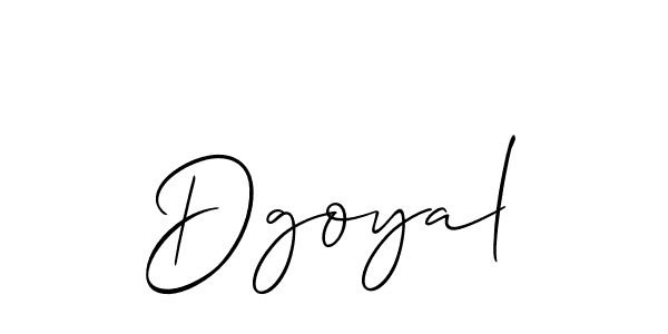 Design your own signature with our free online signature maker. With this signature software, you can create a handwritten (Allison_Script) signature for name Dgoyal. Dgoyal signature style 2 images and pictures png