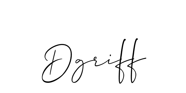 Make a beautiful signature design for name Dgriff. With this signature (Allison_Script) style, you can create a handwritten signature for free. Dgriff signature style 2 images and pictures png