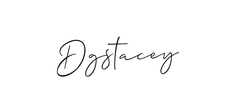 Make a beautiful signature design for name Dgstacey. With this signature (Allison_Script) style, you can create a handwritten signature for free. Dgstacey signature style 2 images and pictures png