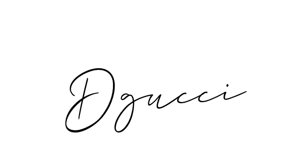 How to make Dgucci signature? Allison_Script is a professional autograph style. Create handwritten signature for Dgucci name. Dgucci signature style 2 images and pictures png