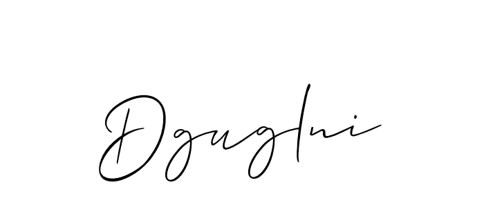Create a beautiful signature design for name Dguglni. With this signature (Allison_Script) fonts, you can make a handwritten signature for free. Dguglni signature style 2 images and pictures png