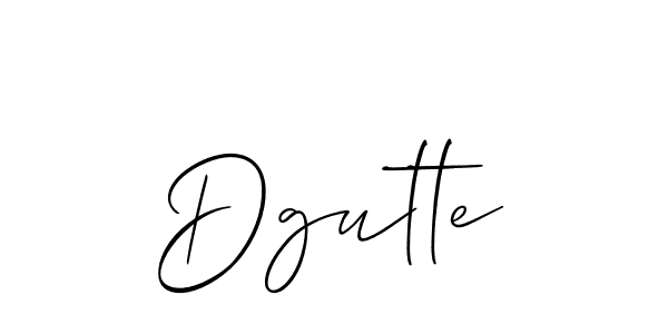 Use a signature maker to create a handwritten signature online. With this signature software, you can design (Allison_Script) your own signature for name Dgutte. Dgutte signature style 2 images and pictures png