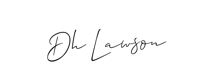 Best and Professional Signature Style for Dh Lawson. Allison_Script Best Signature Style Collection. Dh Lawson signature style 2 images and pictures png