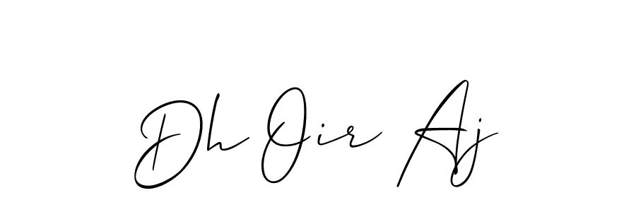 Allison_Script is a professional signature style that is perfect for those who want to add a touch of class to their signature. It is also a great choice for those who want to make their signature more unique. Get Dh Oir Aj name to fancy signature for free. Dh Oir Aj signature style 2 images and pictures png