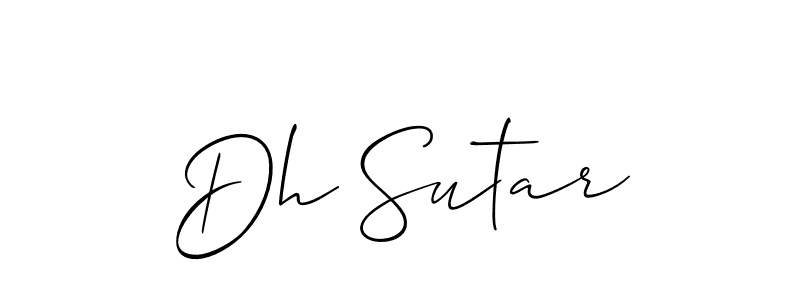 Make a short Dh Sutar signature style. Manage your documents anywhere anytime using Allison_Script. Create and add eSignatures, submit forms, share and send files easily. Dh Sutar signature style 2 images and pictures png