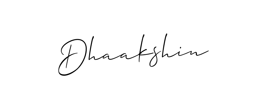 if you are searching for the best signature style for your name Dhaakshin. so please give up your signature search. here we have designed multiple signature styles  using Allison_Script. Dhaakshin signature style 2 images and pictures png