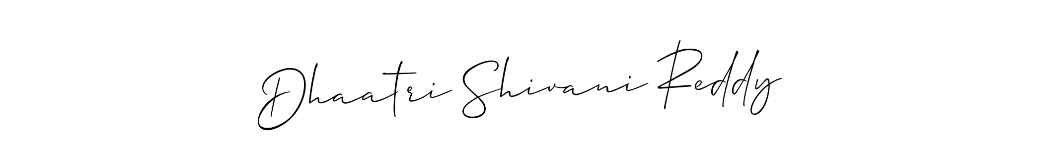 How to Draw Dhaatri Shivani Reddy signature style? Allison_Script is a latest design signature styles for name Dhaatri Shivani Reddy. Dhaatri Shivani Reddy signature style 2 images and pictures png