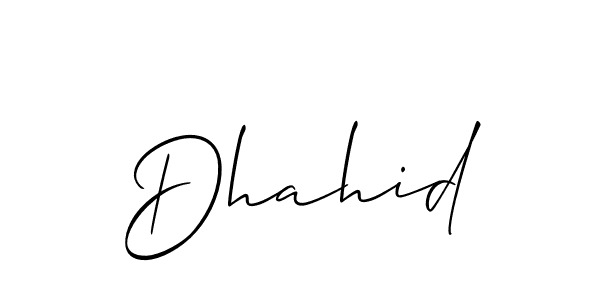 Best and Professional Signature Style for Dhahid. Allison_Script Best Signature Style Collection. Dhahid signature style 2 images and pictures png