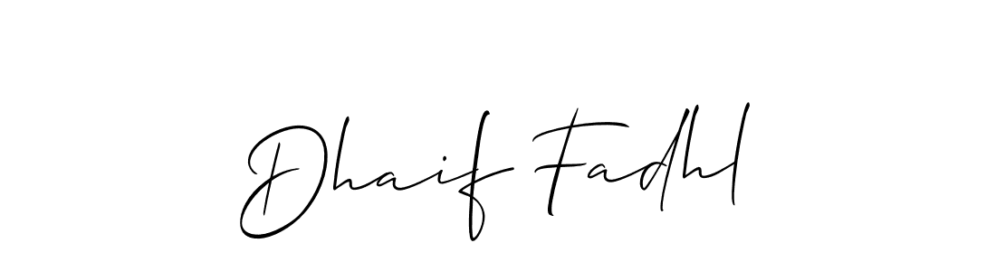 How to Draw Dhaif Fadhl signature style? Allison_Script is a latest design signature styles for name Dhaif Fadhl. Dhaif Fadhl signature style 2 images and pictures png