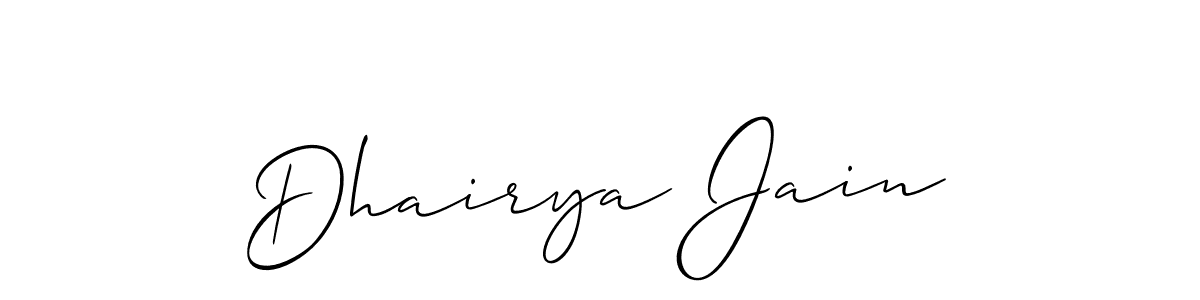 Make a beautiful signature design for name Dhairya Jain. Use this online signature maker to create a handwritten signature for free. Dhairya Jain signature style 2 images and pictures png