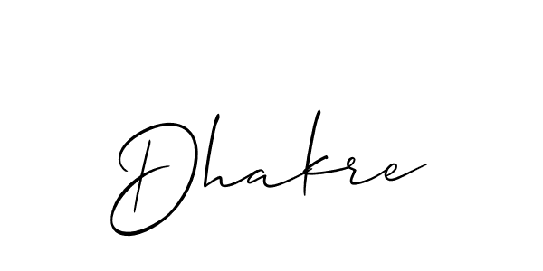 Once you've used our free online signature maker to create your best signature Allison_Script style, it's time to enjoy all of the benefits that Dhakre name signing documents. Dhakre signature style 2 images and pictures png
