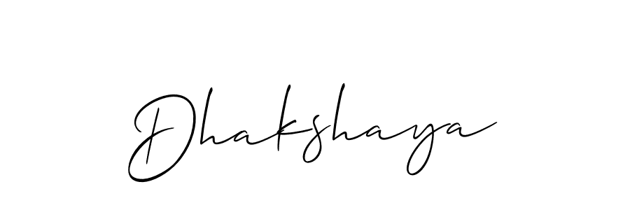 Best and Professional Signature Style for Dhakshaya. Allison_Script Best Signature Style Collection. Dhakshaya signature style 2 images and pictures png