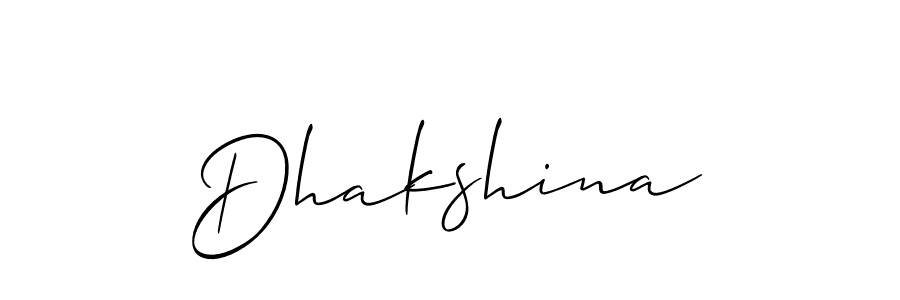 if you are searching for the best signature style for your name Dhakshina. so please give up your signature search. here we have designed multiple signature styles  using Allison_Script. Dhakshina signature style 2 images and pictures png