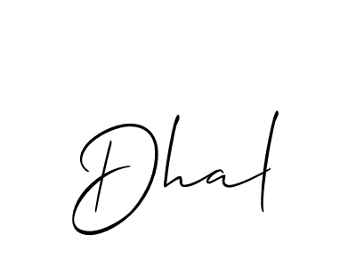 Make a beautiful signature design for name Dhal. Use this online signature maker to create a handwritten signature for free. Dhal signature style 2 images and pictures png