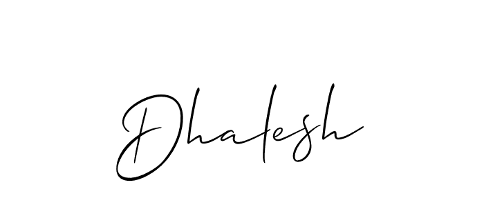 Also You can easily find your signature by using the search form. We will create Dhalesh name handwritten signature images for you free of cost using Allison_Script sign style. Dhalesh signature style 2 images and pictures png