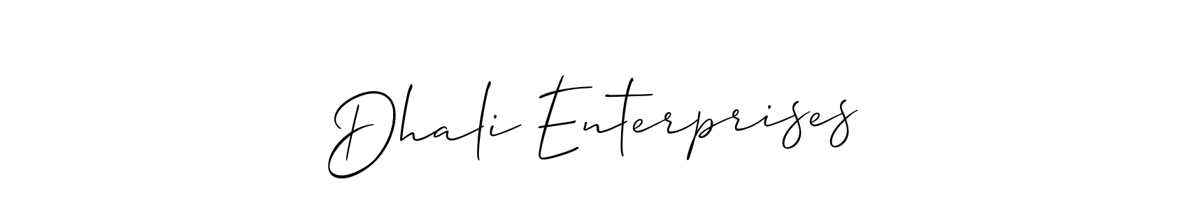Once you've used our free online signature maker to create your best signature Allison_Script style, it's time to enjoy all of the benefits that Dhali Enterprises name signing documents. Dhali Enterprises signature style 2 images and pictures png