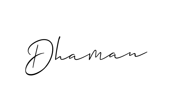 The best way (Allison_Script) to make a short signature is to pick only two or three words in your name. The name Dhaman include a total of six letters. For converting this name. Dhaman signature style 2 images and pictures png