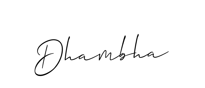 How to Draw Dhambha signature style? Allison_Script is a latest design signature styles for name Dhambha. Dhambha signature style 2 images and pictures png