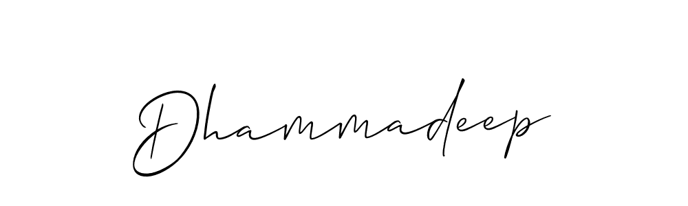 Also we have Dhammadeep name is the best signature style. Create professional handwritten signature collection using Allison_Script autograph style. Dhammadeep signature style 2 images and pictures png