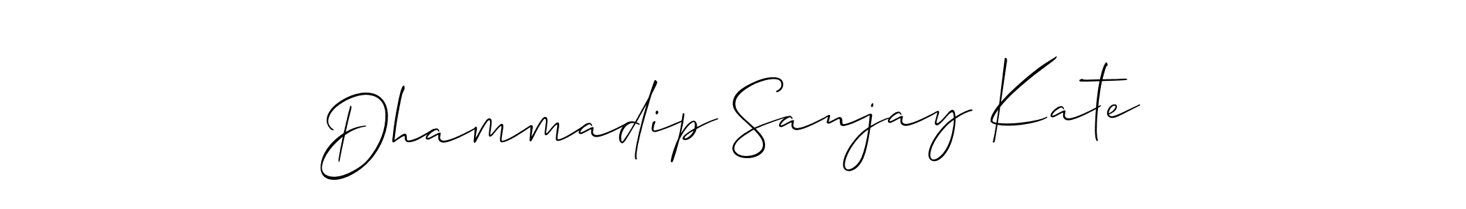 Also You can easily find your signature by using the search form. We will create Dhammadip Sanjay Kate name handwritten signature images for you free of cost using Allison_Script sign style. Dhammadip Sanjay Kate signature style 2 images and pictures png