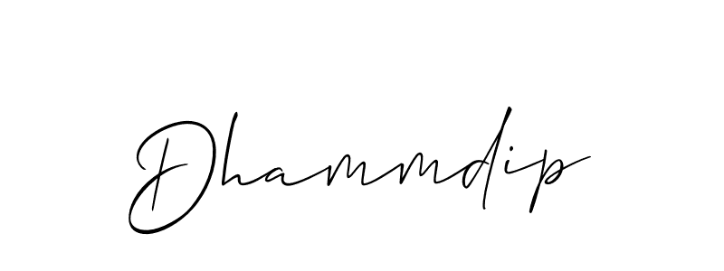 Create a beautiful signature design for name Dhammdip. With this signature (Allison_Script) fonts, you can make a handwritten signature for free. Dhammdip signature style 2 images and pictures png