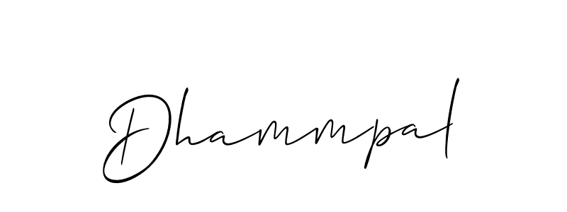 Design your own signature with our free online signature maker. With this signature software, you can create a handwritten (Allison_Script) signature for name Dhammpal. Dhammpal signature style 2 images and pictures png