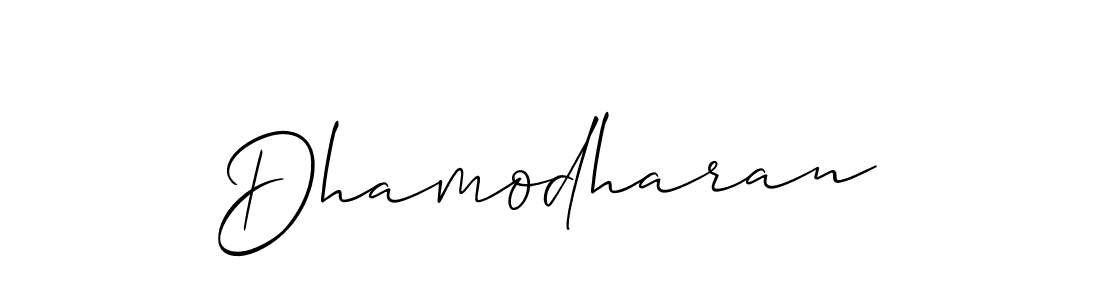 Make a beautiful signature design for name Dhamodharan. With this signature (Allison_Script) style, you can create a handwritten signature for free. Dhamodharan signature style 2 images and pictures png