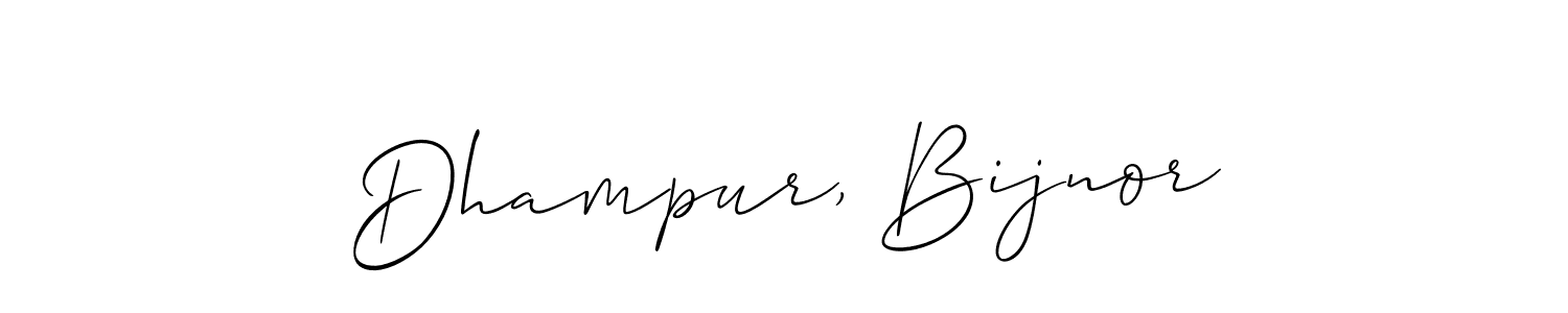 Dhampur, Bijnor stylish signature style. Best Handwritten Sign (Allison_Script) for my name. Handwritten Signature Collection Ideas for my name Dhampur, Bijnor. Dhampur, Bijnor signature style 2 images and pictures png