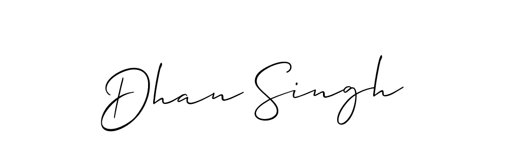 Create a beautiful signature design for name Dhan Singh. With this signature (Allison_Script) fonts, you can make a handwritten signature for free. Dhan Singh signature style 2 images and pictures png