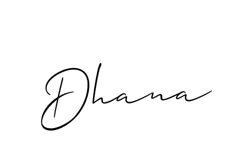 You should practise on your own different ways (Allison_Script) to write your name (Dhana) in signature. don't let someone else do it for you. Dhana signature style 2 images and pictures png