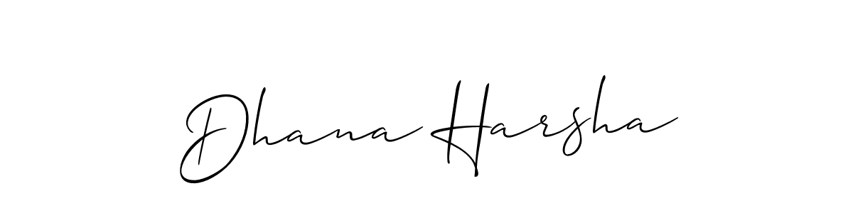 Best and Professional Signature Style for Dhana Harsha. Allison_Script Best Signature Style Collection. Dhana Harsha signature style 2 images and pictures png