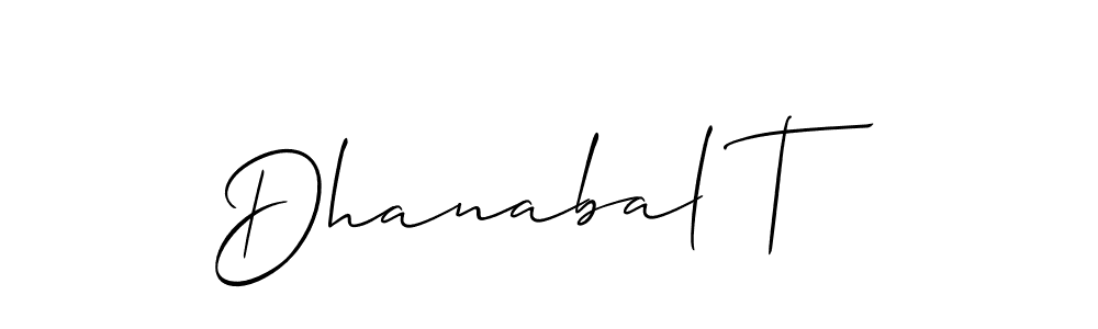 Best and Professional Signature Style for Dhanabal T. Allison_Script Best Signature Style Collection. Dhanabal T signature style 2 images and pictures png