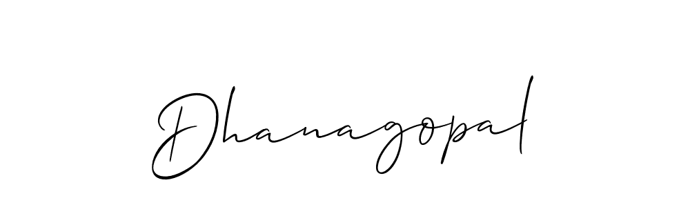 Allison_Script is a professional signature style that is perfect for those who want to add a touch of class to their signature. It is also a great choice for those who want to make their signature more unique. Get Dhanagopal name to fancy signature for free. Dhanagopal signature style 2 images and pictures png