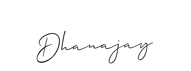 The best way (Allison_Script) to make a short signature is to pick only two or three words in your name. The name Dhanajay include a total of six letters. For converting this name. Dhanajay signature style 2 images and pictures png