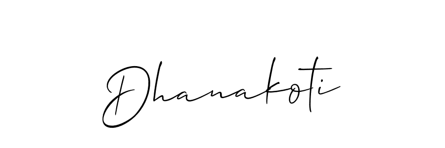 You can use this online signature creator to create a handwritten signature for the name Dhanakoti. This is the best online autograph maker. Dhanakoti signature style 2 images and pictures png