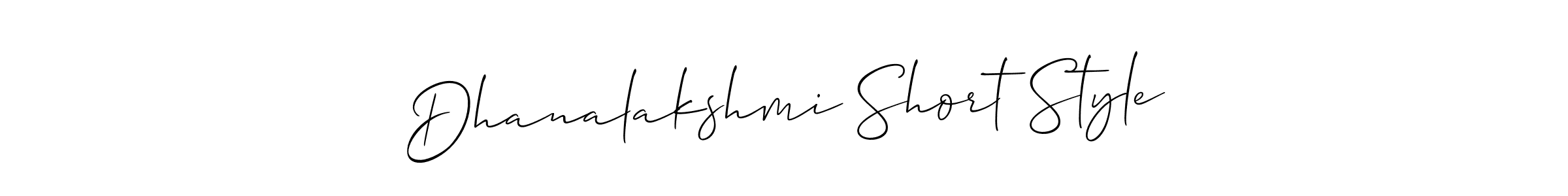 if you are searching for the best signature style for your name Dhanalakshmi Short Style. so please give up your signature search. here we have designed multiple signature styles  using Allison_Script. Dhanalakshmi Short Style signature style 2 images and pictures png
