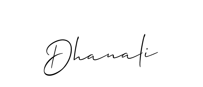 It looks lik you need a new signature style for name Dhanali. Design unique handwritten (Allison_Script) signature with our free signature maker in just a few clicks. Dhanali signature style 2 images and pictures png