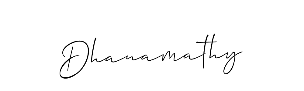 if you are searching for the best signature style for your name Dhanamathy. so please give up your signature search. here we have designed multiple signature styles  using Allison_Script. Dhanamathy signature style 2 images and pictures png