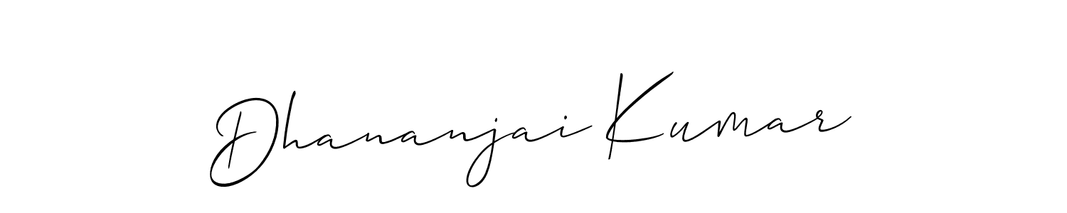 if you are searching for the best signature style for your name Dhananjai Kumar. so please give up your signature search. here we have designed multiple signature styles  using Allison_Script. Dhananjai Kumar signature style 2 images and pictures png