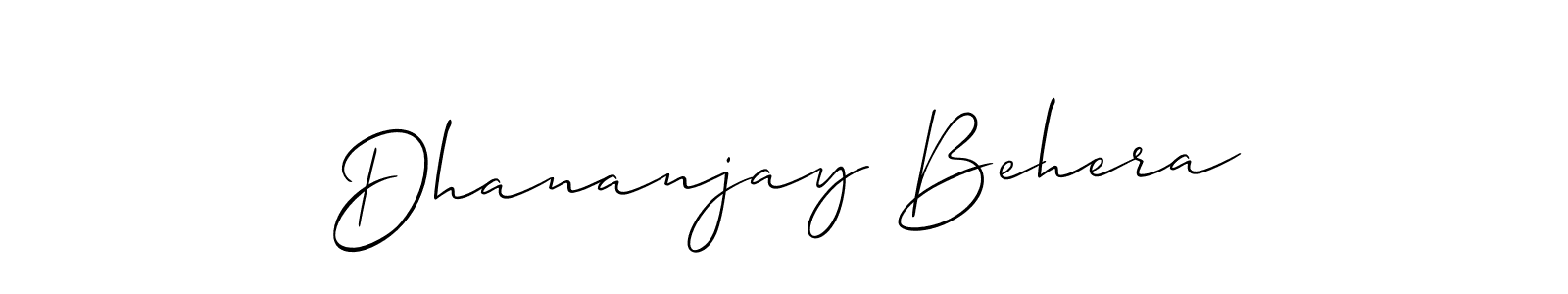 It looks lik you need a new signature style for name Dhananjay Behera. Design unique handwritten (Allison_Script) signature with our free signature maker in just a few clicks. Dhananjay Behera signature style 2 images and pictures png