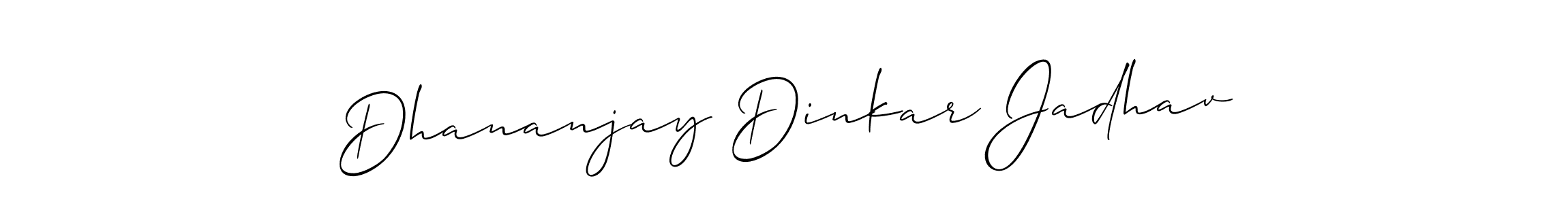 How to Draw Dhananjay Dinkar Jadhav signature style? Allison_Script is a latest design signature styles for name Dhananjay Dinkar Jadhav. Dhananjay Dinkar Jadhav signature style 2 images and pictures png
