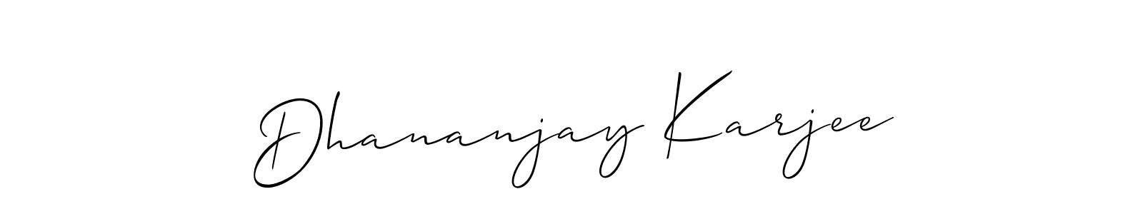 Also we have Dhananjay Karjee name is the best signature style. Create professional handwritten signature collection using Allison_Script autograph style. Dhananjay Karjee signature style 2 images and pictures png