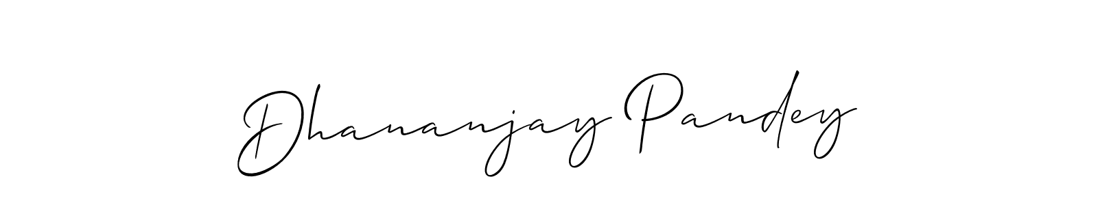 Also You can easily find your signature by using the search form. We will create Dhananjay Pandey name handwritten signature images for you free of cost using Allison_Script sign style. Dhananjay Pandey signature style 2 images and pictures png