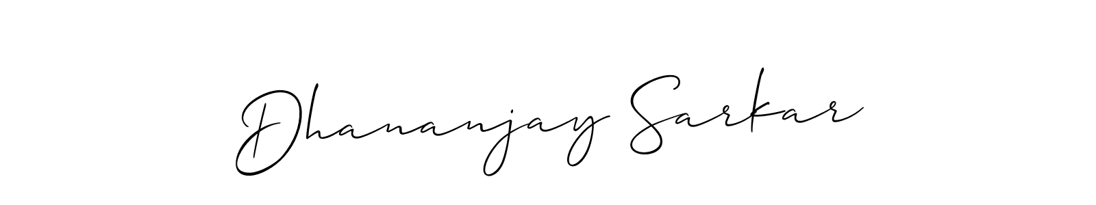 Also You can easily find your signature by using the search form. We will create Dhananjay Sarkar name handwritten signature images for you free of cost using Allison_Script sign style. Dhananjay Sarkar signature style 2 images and pictures png